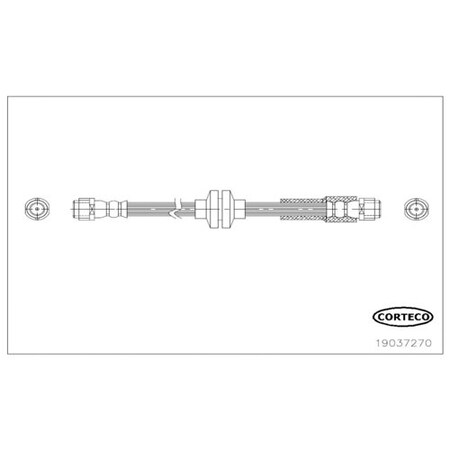Corteco Brake Hose, 19037270 19037270